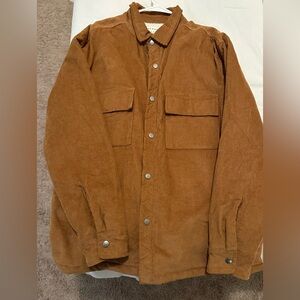 Men’s PacSun Sherpa corduroy jacket size Large never worn!